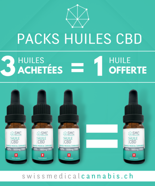 Promo - 3 huiles CBD 30% = 1 huile offerte