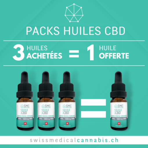 Promo - 3 huiles CBD 30% = 1 huile offerte