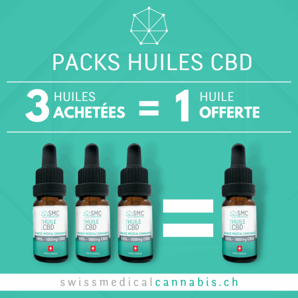 Promo - 3 huiles CBD 30% = 1 huile offerte
